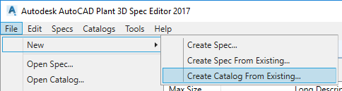 Creating catalog and specs image