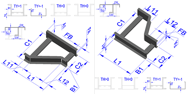 Asymmetrical reducers