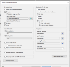 Surfaces to Solids Import