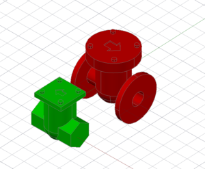 Flow direction in model