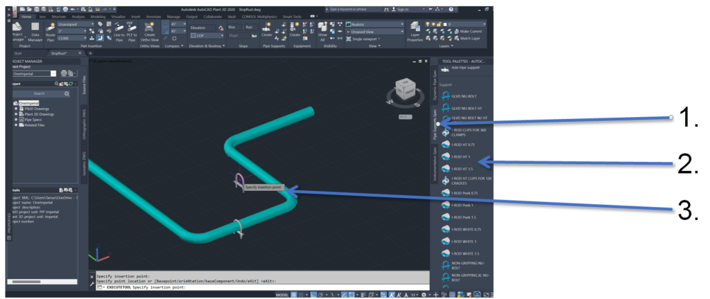 Inserting Deepwater Supports into 3D